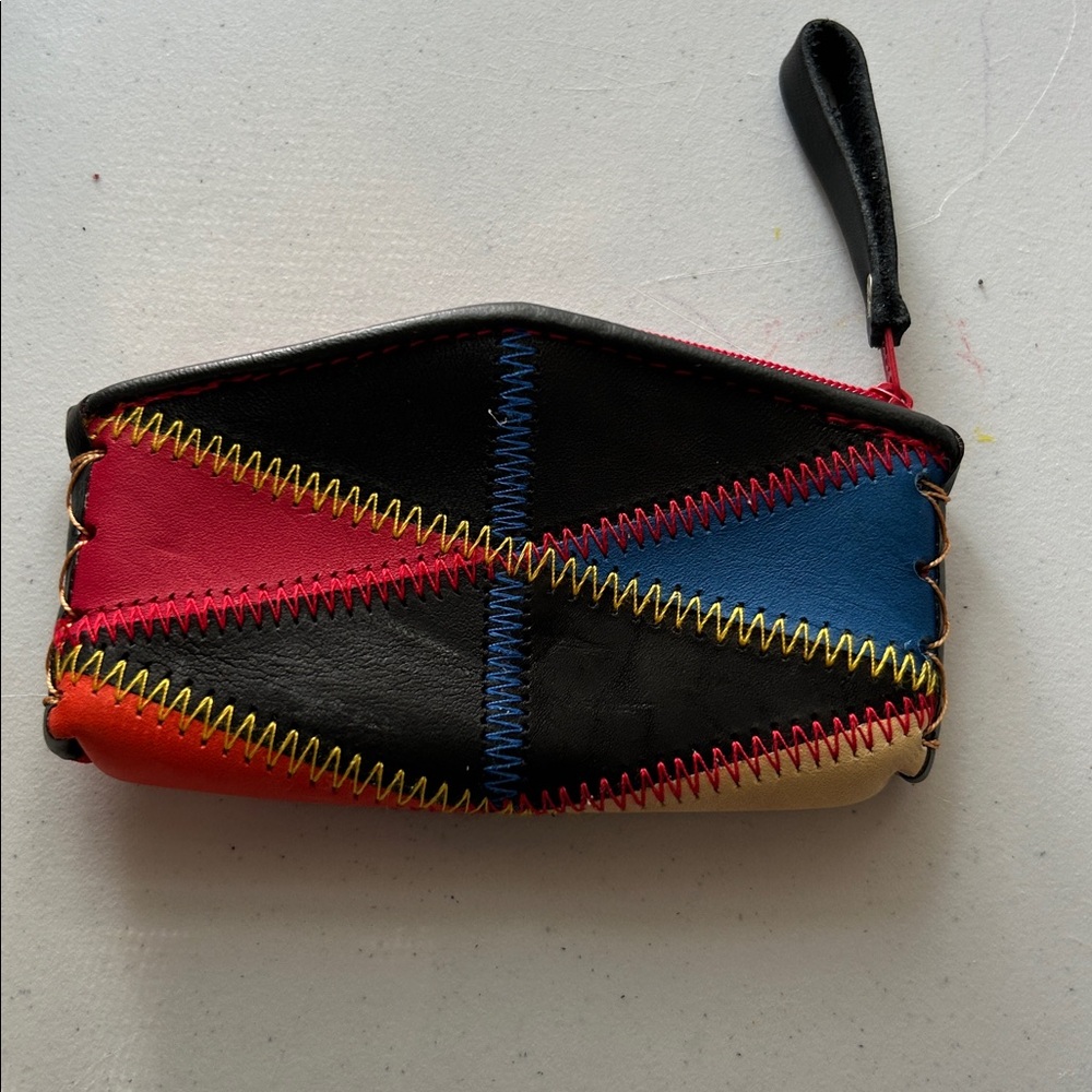 Diamond shape coin pouch